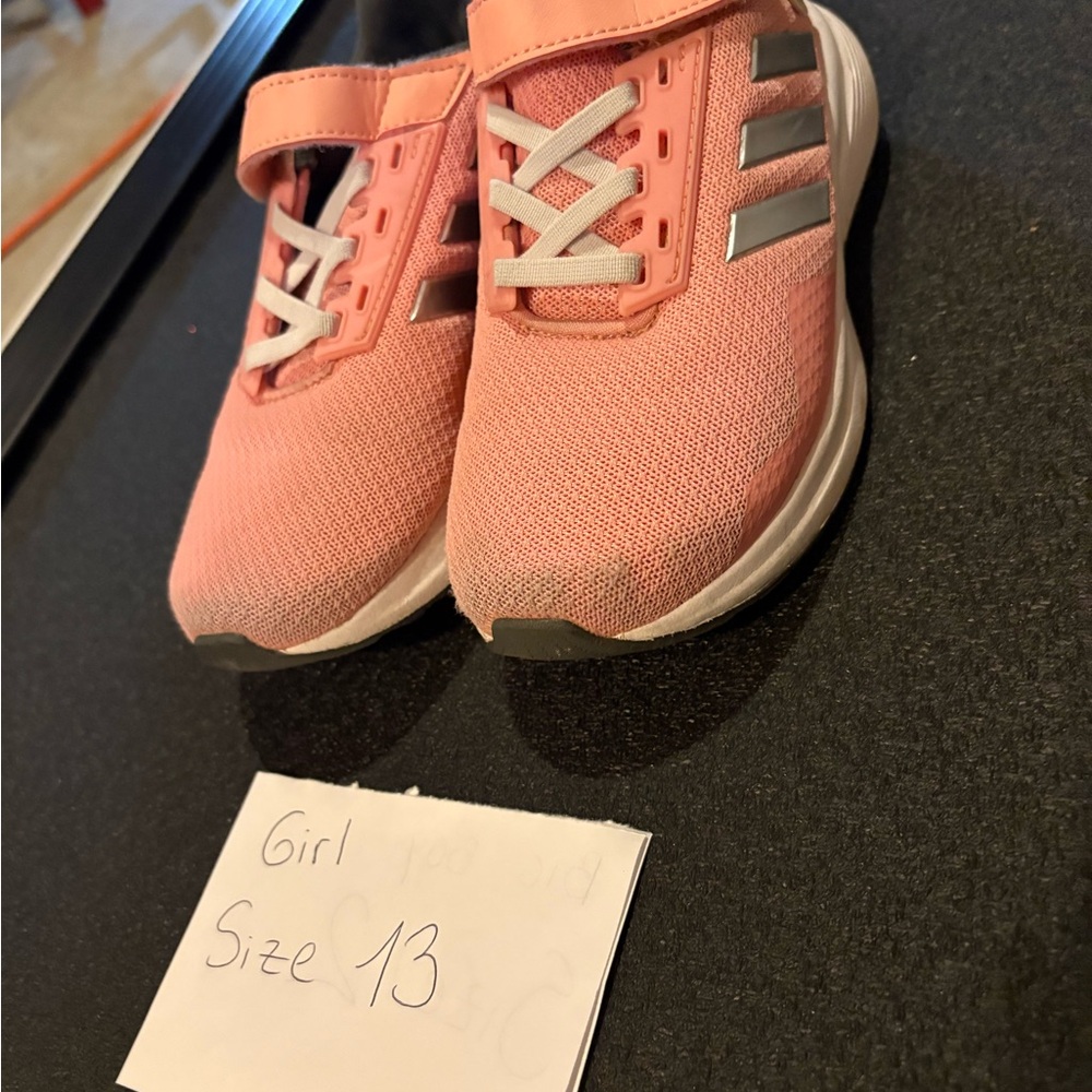 Adidas Pink Sneakers with Mesh Upper and White Accents